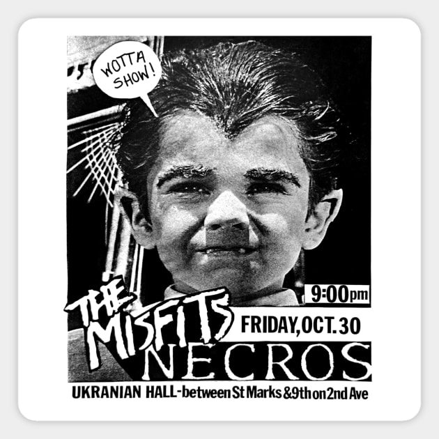 1981 Horror Punk Rock Show Magnet by Scum & Villainy